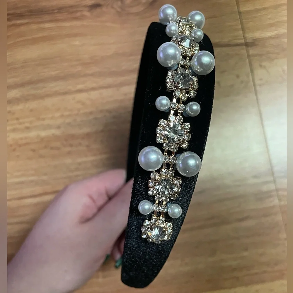Pearl Rhinestone Headband